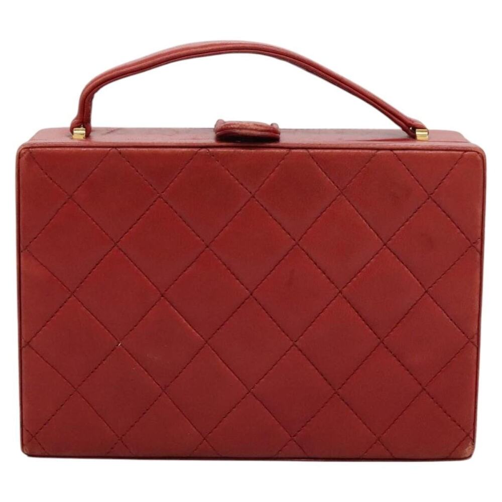 Chanel Matelasse Lambskin Handbag Red